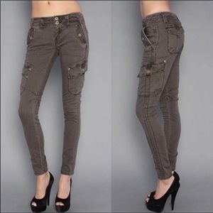 Free People Skinny Cargo Utility Pants 28